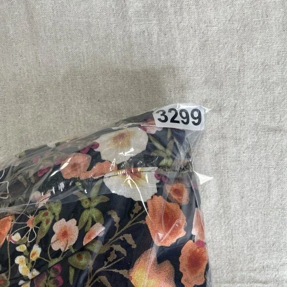 Melonie T Womens 3/4 Sleeve Floral Fit & Flare Midi Dress Petite 14‎ Black Spice - Picture 12 of 12